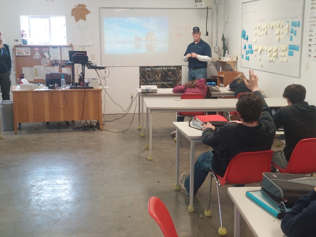 High school classroom