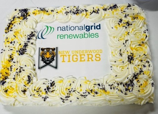 Cake with New Underwood Tigers logos