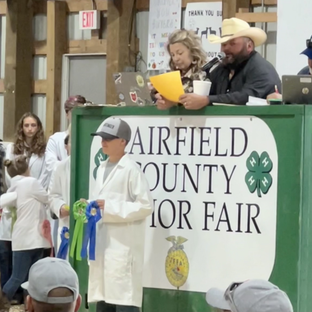 Ribbon ceremony at Fairfield County Fair