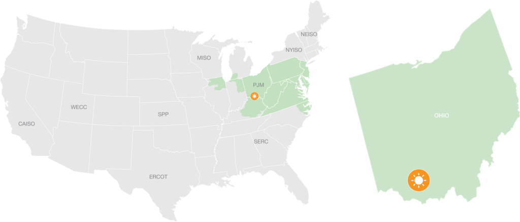 Dodson Creek Solar map
