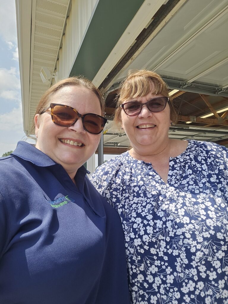 Two women at event