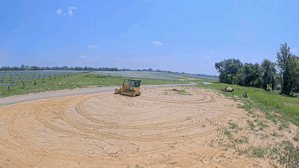 Construction at Unbridled Solar