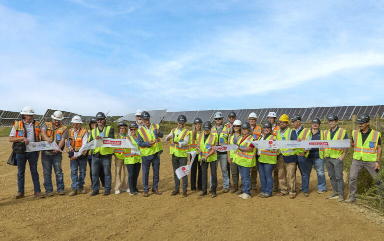 Ribbon cutting event at Jackson County Solar