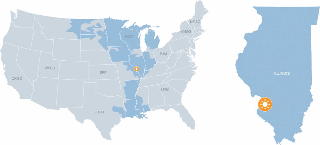 Bee Hollow Solar map