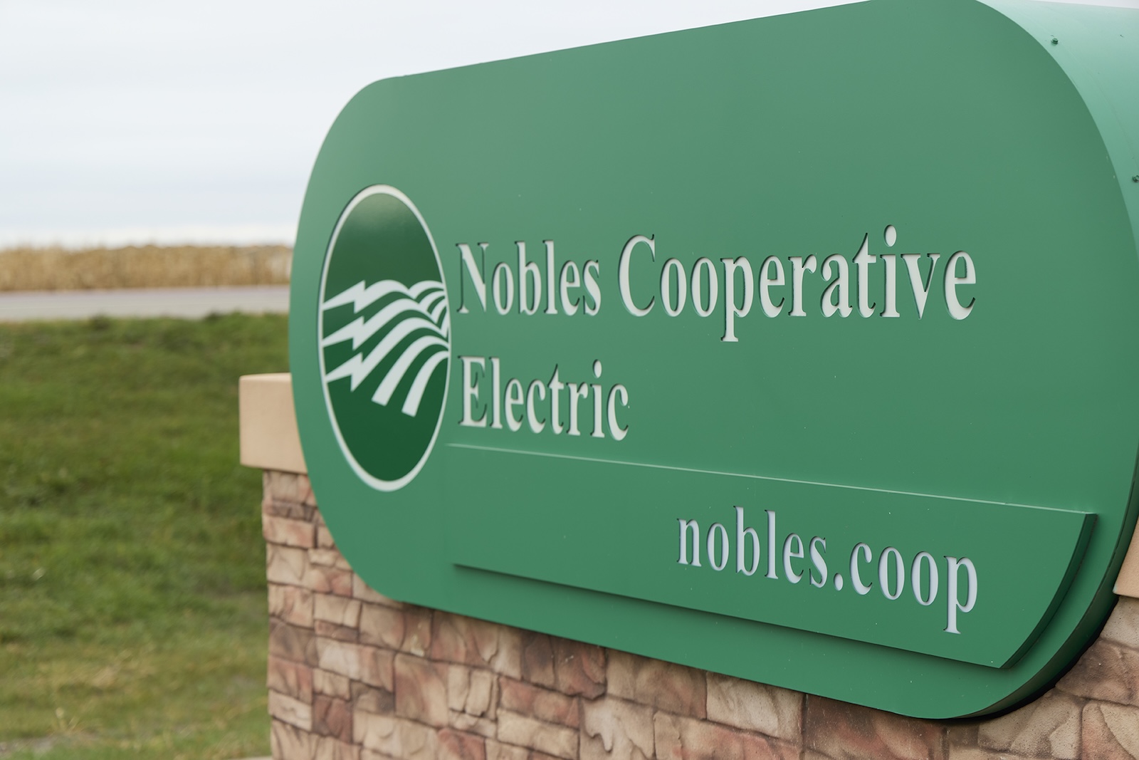 Nobles Cooperative Electric sign