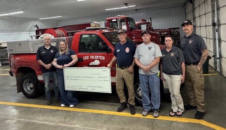 Geronimo Power Donates $10,000 to Exie Fire Department