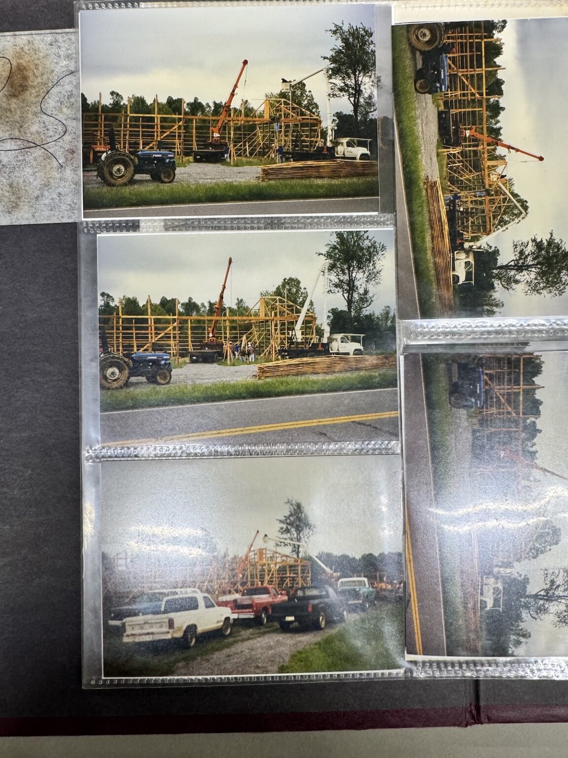 Photo album of fire hall build