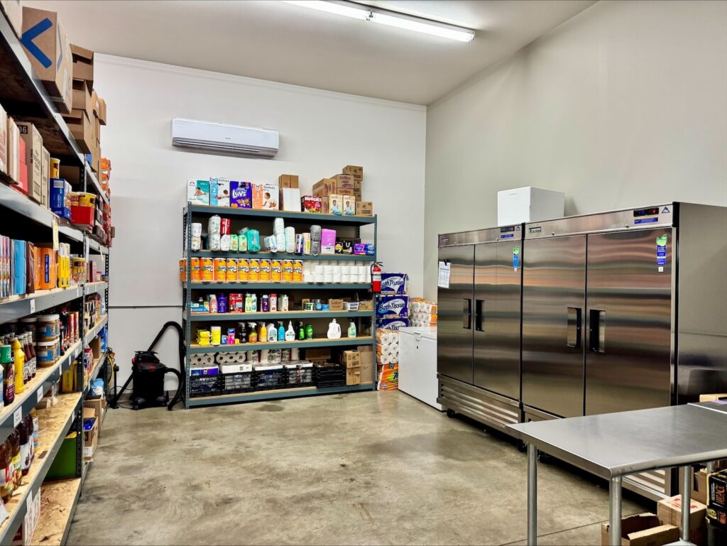Food pantry shelves
